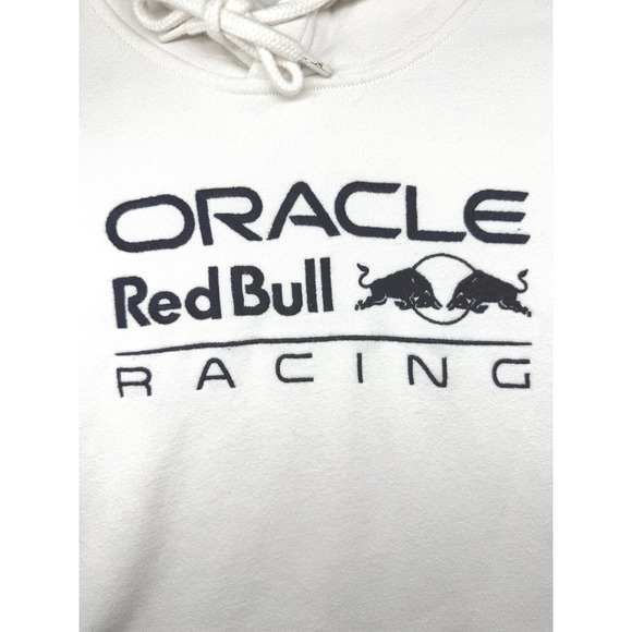 Hollister Oracle Red Bull Racing Hoodie White XS F1 Formula One Logo Pullover - Picture 4 of 8